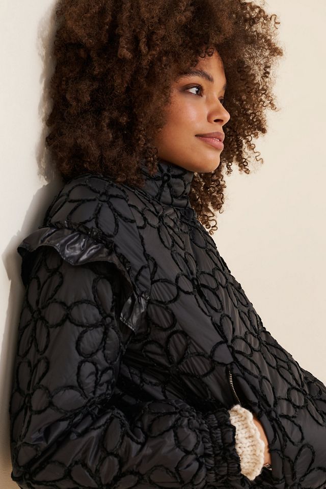 Dot and Lu Spence Floral Puffer Coat #2