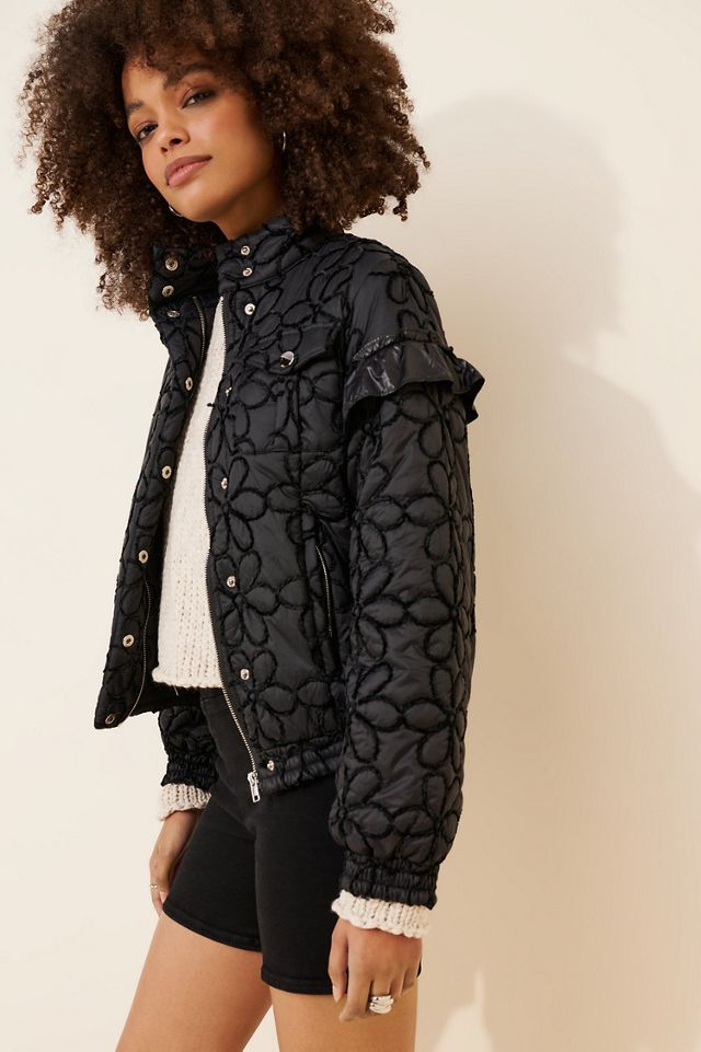 Dot and Lu Spence Floral Puffer Coat #3