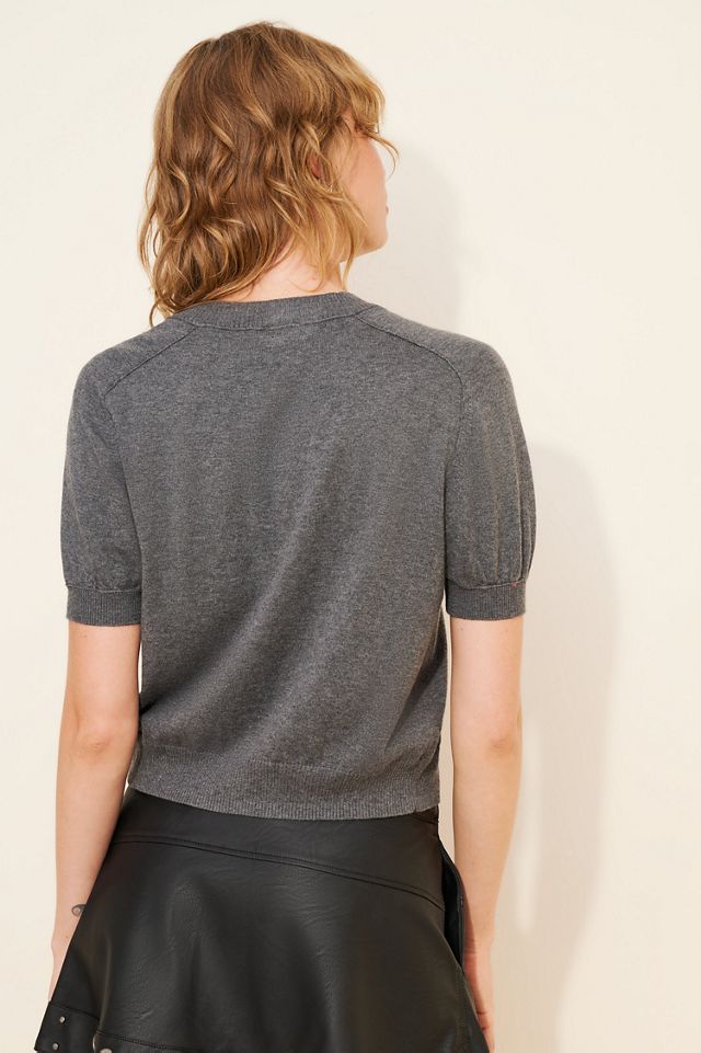 Maeve Crew Neck Shrunken Cardigan #1