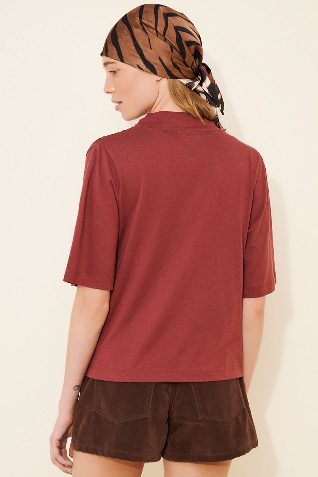 Nation LTD Lara Cowl Neck Tee #1
