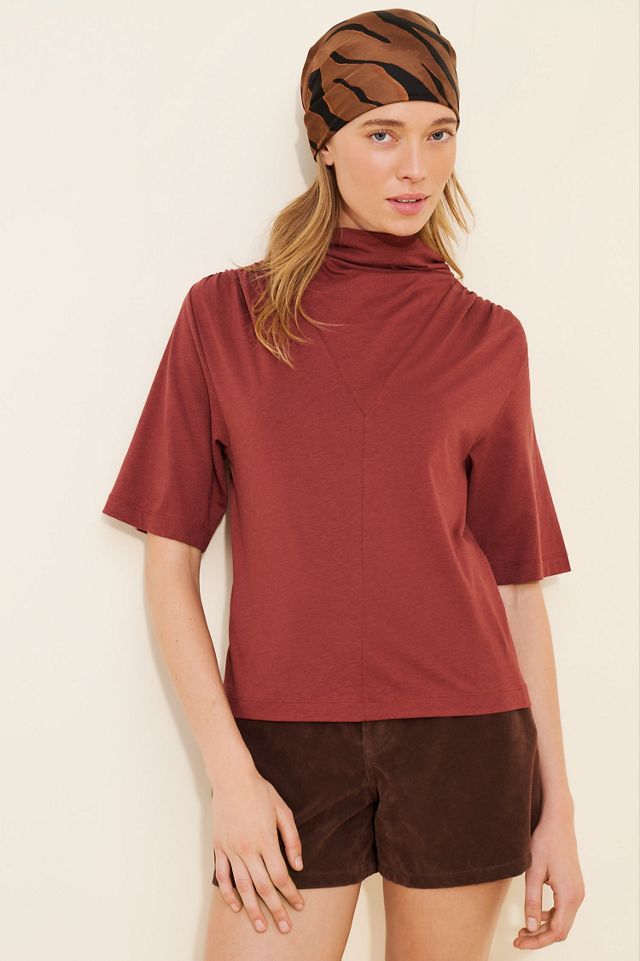 Nation LTD Lara Cowl Neck Tee #3
