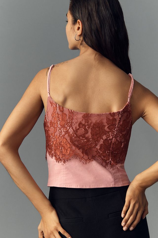 Maeve Lace Bow Halter Top #1