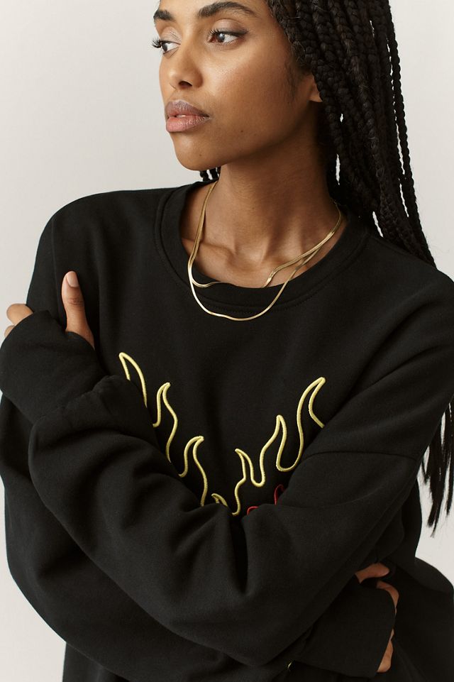 The Laundry Room Heart Embroidered Sweatshirt #2