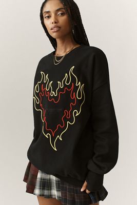 The Laundry Room Heart Embroidered Sweatshirt
