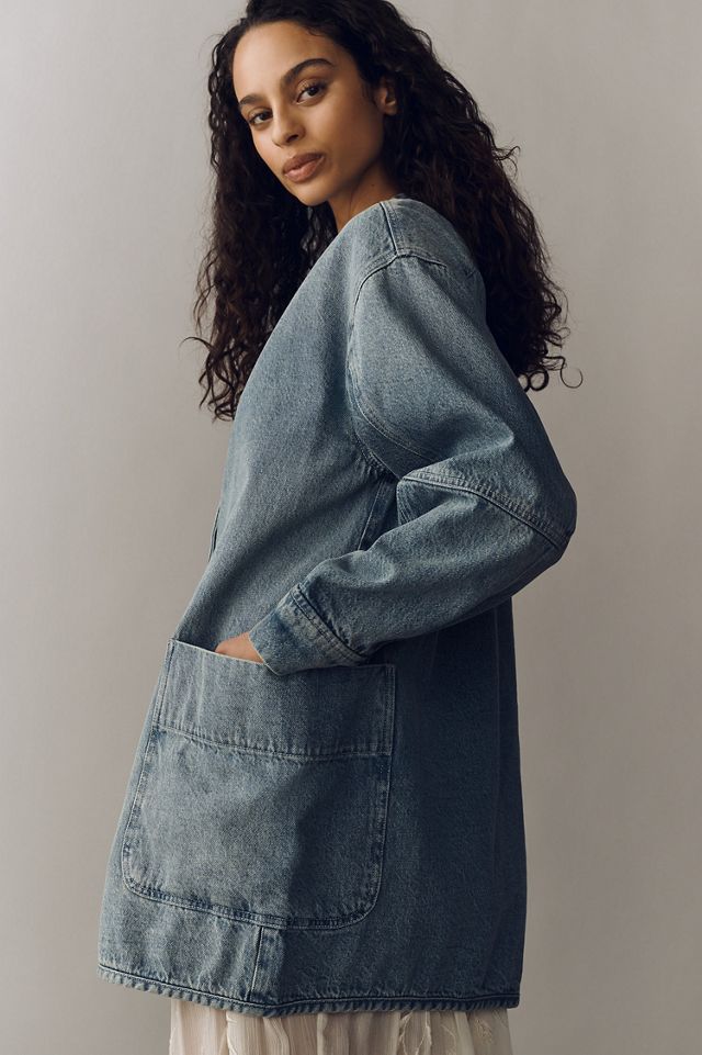 Pilcro Mid-Length Denim Chore Jacket #1