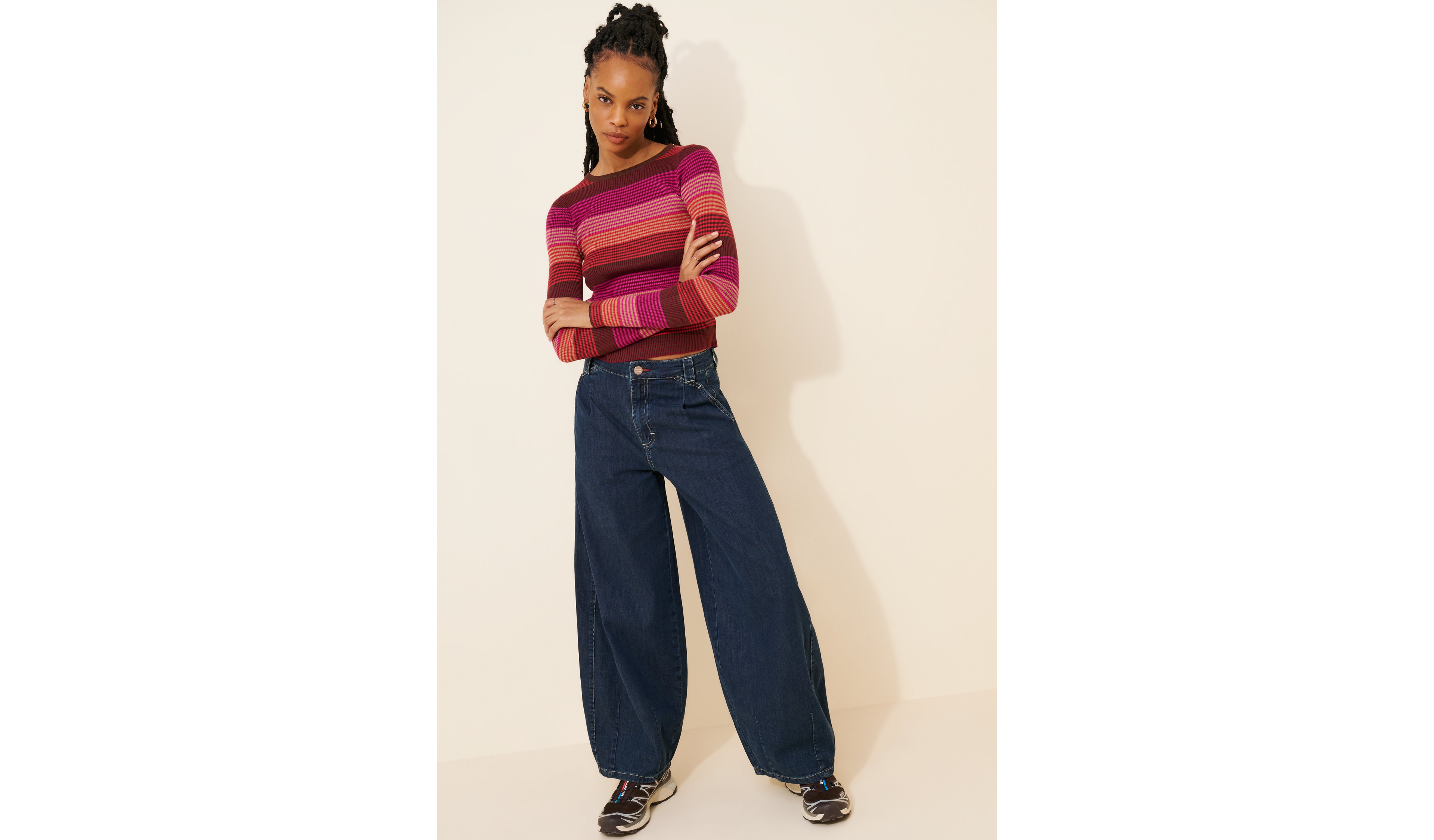 Damson Madder Erika Barrel Leg Jeans