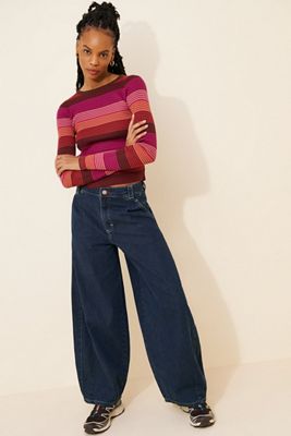Damson Madder Erika Barrel Leg Jeans