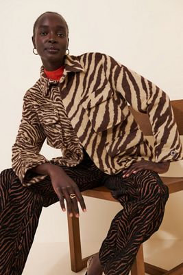 Crescent Zebra Utility Jacket