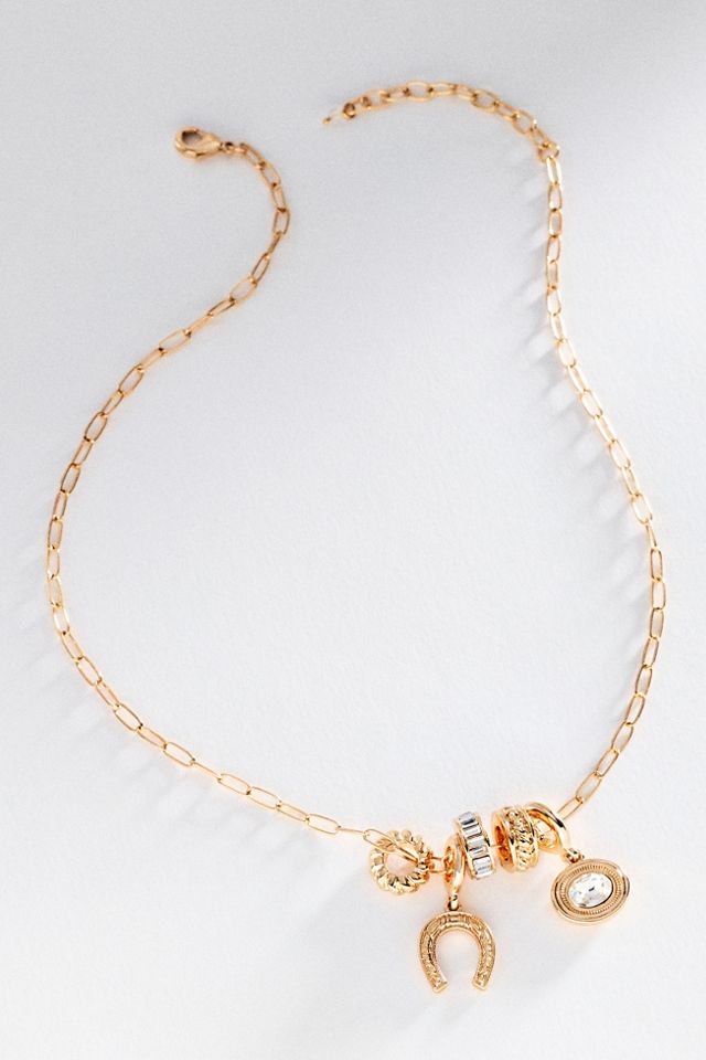 By Anthropologie Charm Necklace Set #1