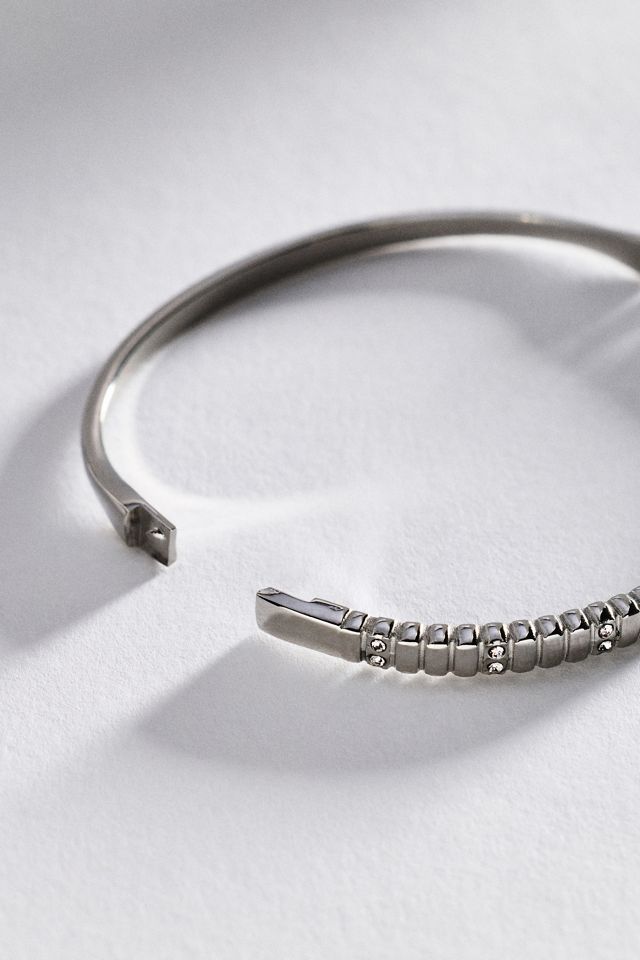 By Anthropologie Water Resistant Encrusted Bangle Bracelet #1