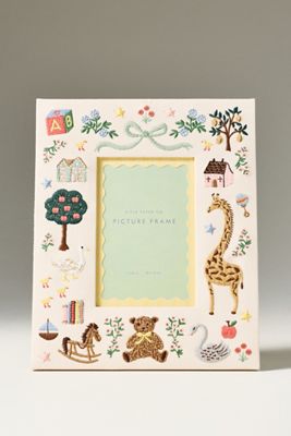 Rifle Paper Co. Fabric Wrapped Embroidered Frame