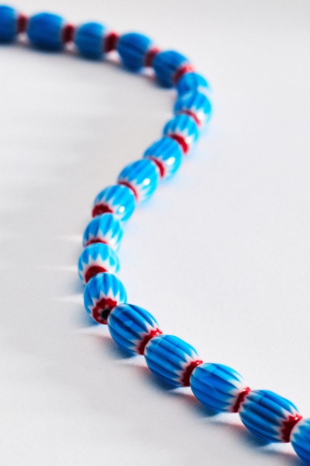 Logan Tay Chevron Beaded Necklace #1