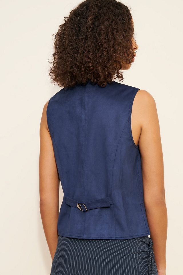 Mare Mare Vegan-Suede Cutaway Vest #2