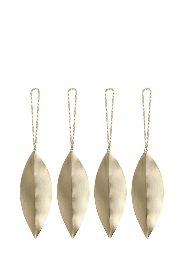 Ferm Living Leaf Ornaments, Set of 4 #1