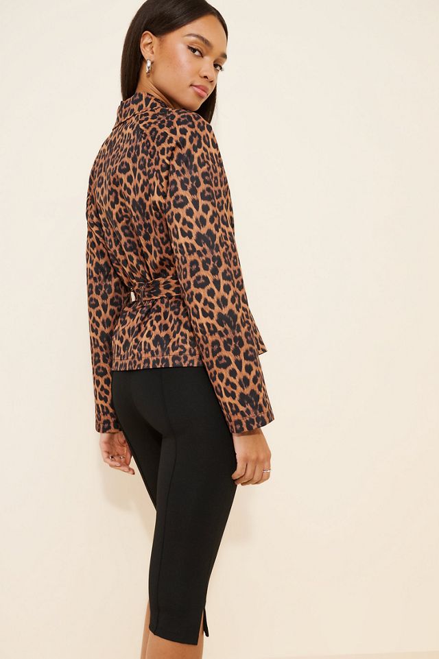 NVLT Leopard Cropped Trench #1