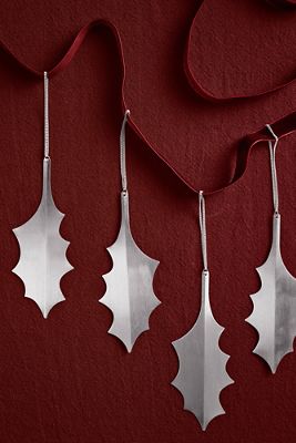 Ferm Living Holly Leaf Ornaments, Set of 4