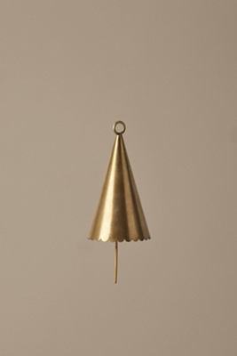 Ferm Living Cone Bells, Set Of 2 In Gold