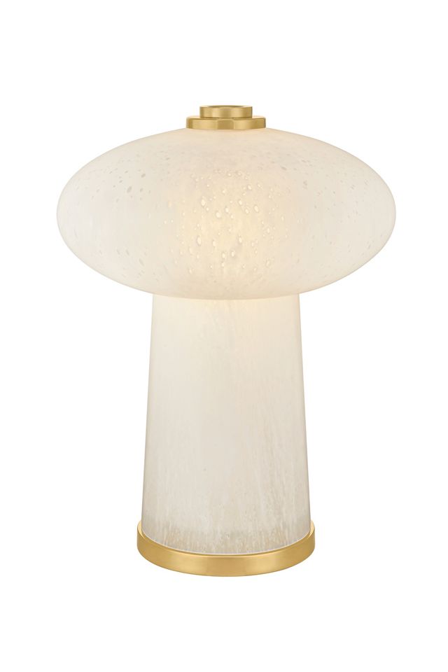 Fords Seeded Cloud Glass Rechargeable Table Lamp #2