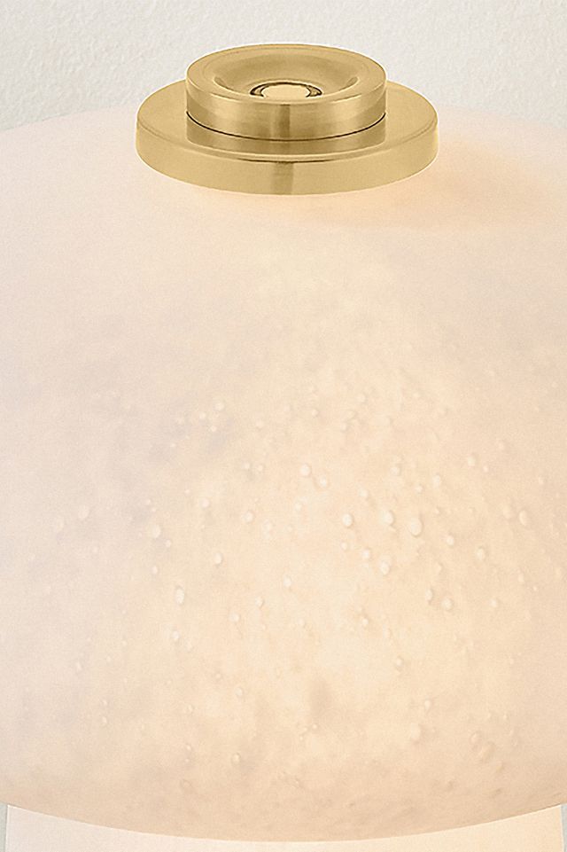 Fords Seeded Cloud Glass Rechargeable Table Lamp #3