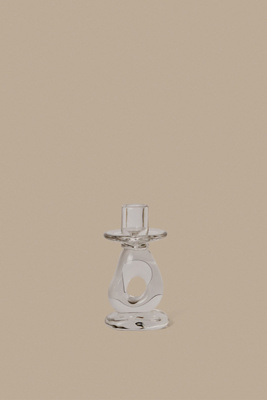 Ferm Living Damo Candle Holder In Transparent
