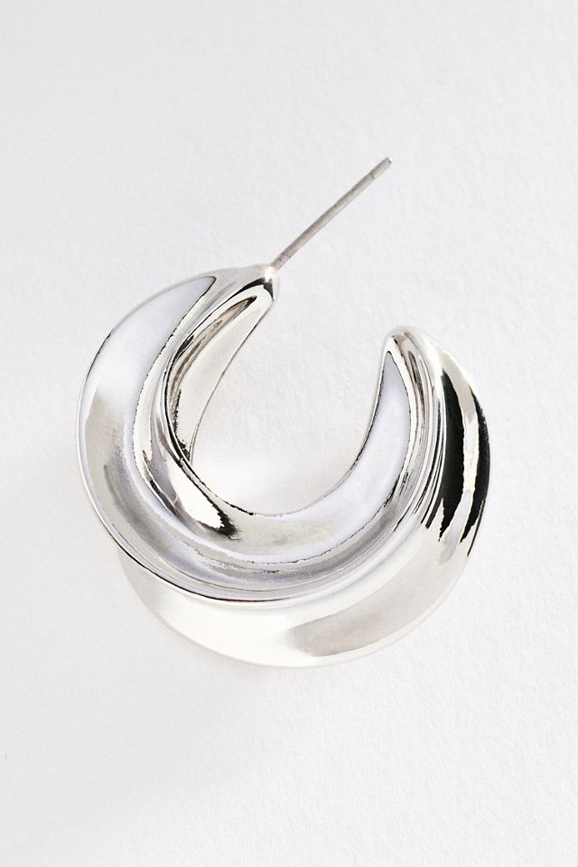 By Anthropologie Textured Hoop Earrings #1
