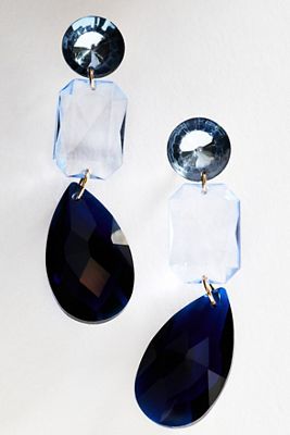 By Anthropologie Floating Crystal Drop Earrings