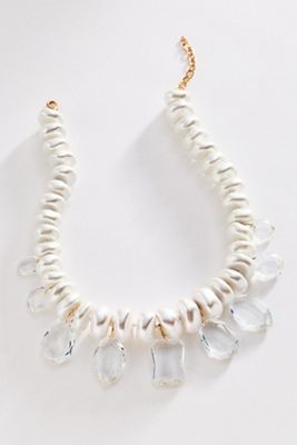 By Anthropologie Pearl Floating Necklace