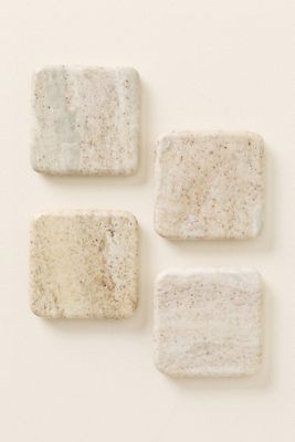 Waterfall Marble Coasters, Set of 4