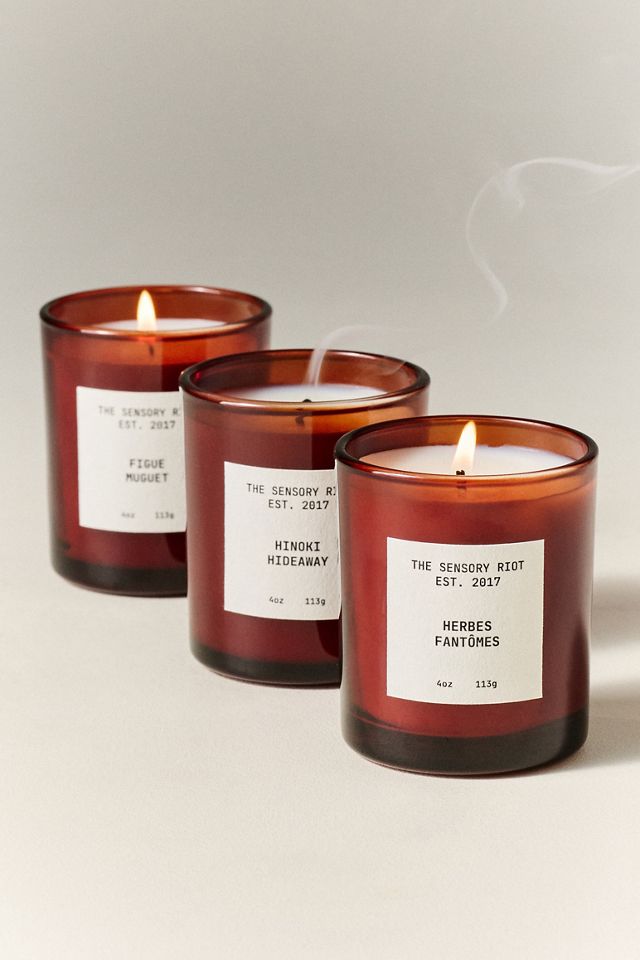 THE SENSORY RIOT Woody Herbes Fantômes Boxed Glass Candle #1