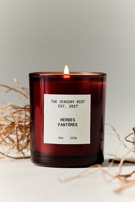 THE SENSORY RIOT Woody Herbes Fantômes Boxed Glass Candle