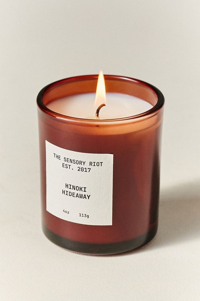 THE SENSORY RIOT Woody Hinoki Hideaway Boxed Glass Candle #2
