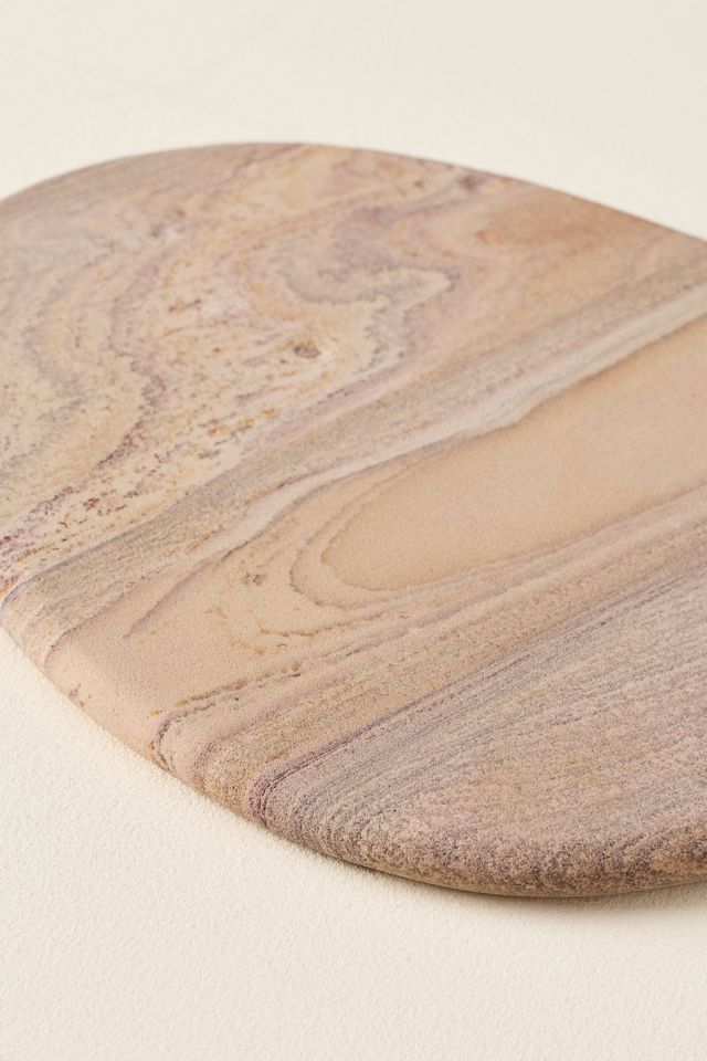 Rainbow Sandstone Pebble Cheese Board #1