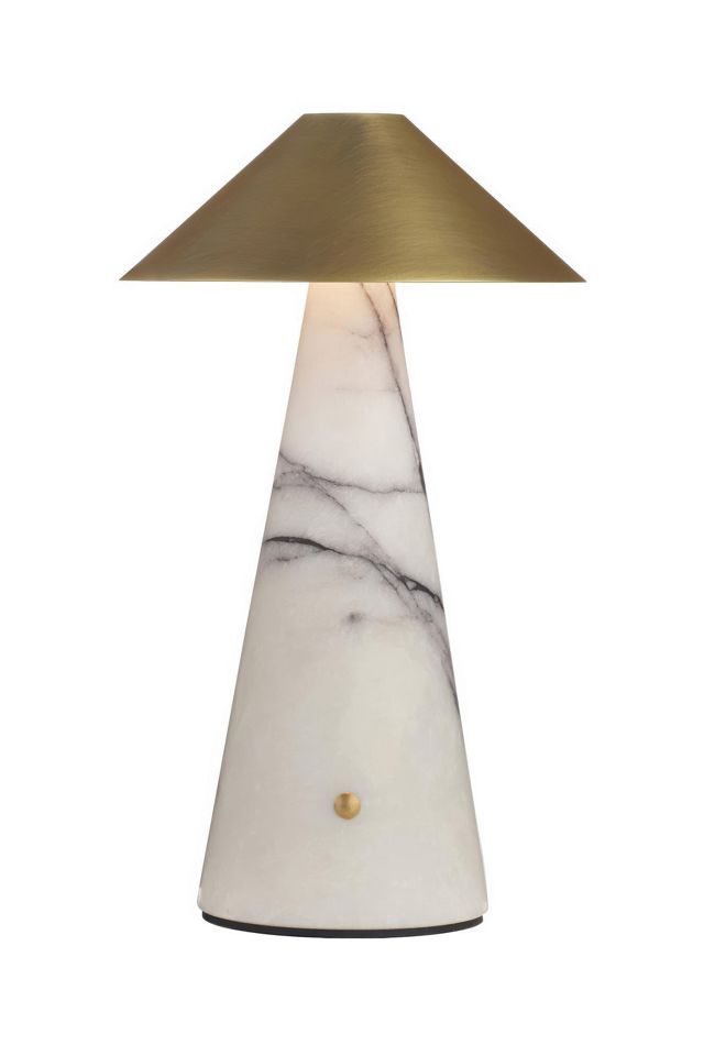 Chanell Cordless Rechargeable Stone Accent Table Lamp #2