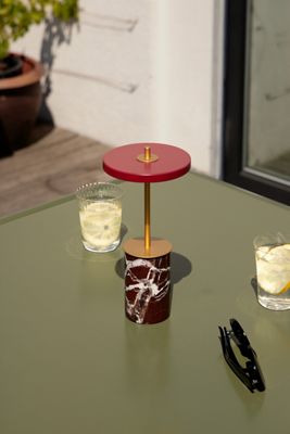 Asteria Move Marble Mini Cordless Rechargeable Table Lamp