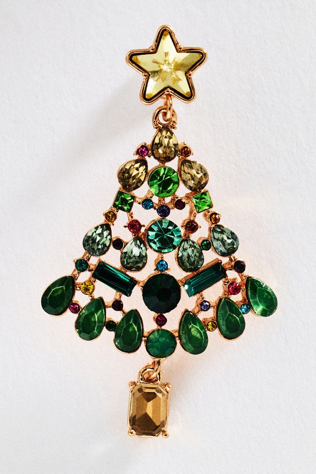 BaubleBar Christmas Tree Earrings #1