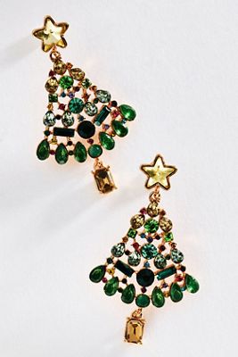 BaubleBar Christmas Tree Earrings