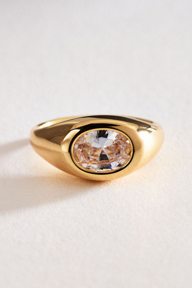 By Anthropologie Bezel Stacking Ring #2