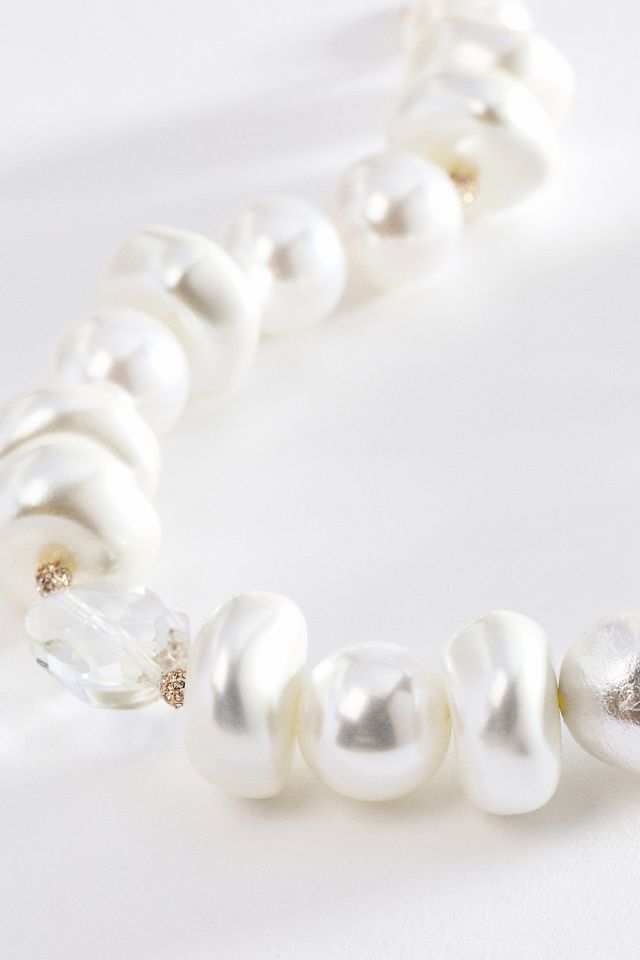 By Anthropologie Chunky Pearl Necklace #1