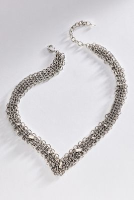 By Anthropologie V-Shaped Chainmail Necklace
