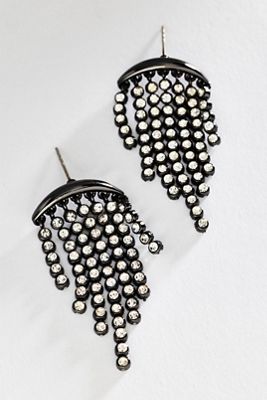 By Anthropologie Crystal Fringe Earrings