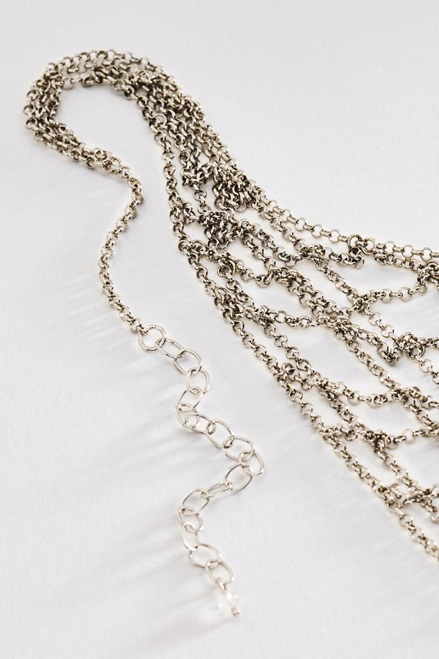 By Anthropologie Draped Chainmail Necklace #1