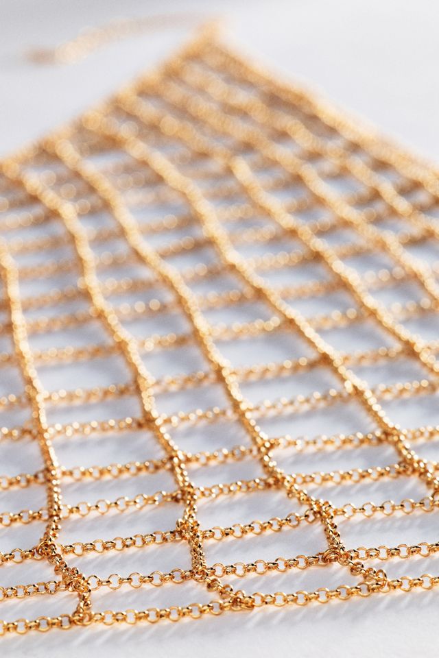 By Anthropologie Draped Chainmail Necklace #1