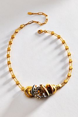 Elizabeth Cole Sherry Ring Charm Necklace