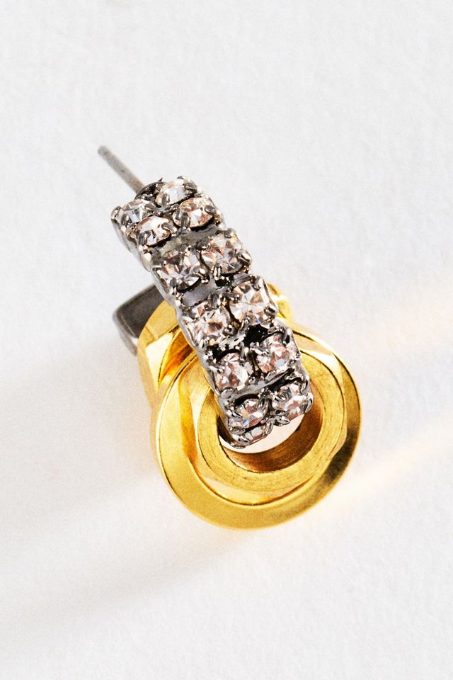 Elizabeth Cole Cyndalee Swarovski Crystal Earrings #1