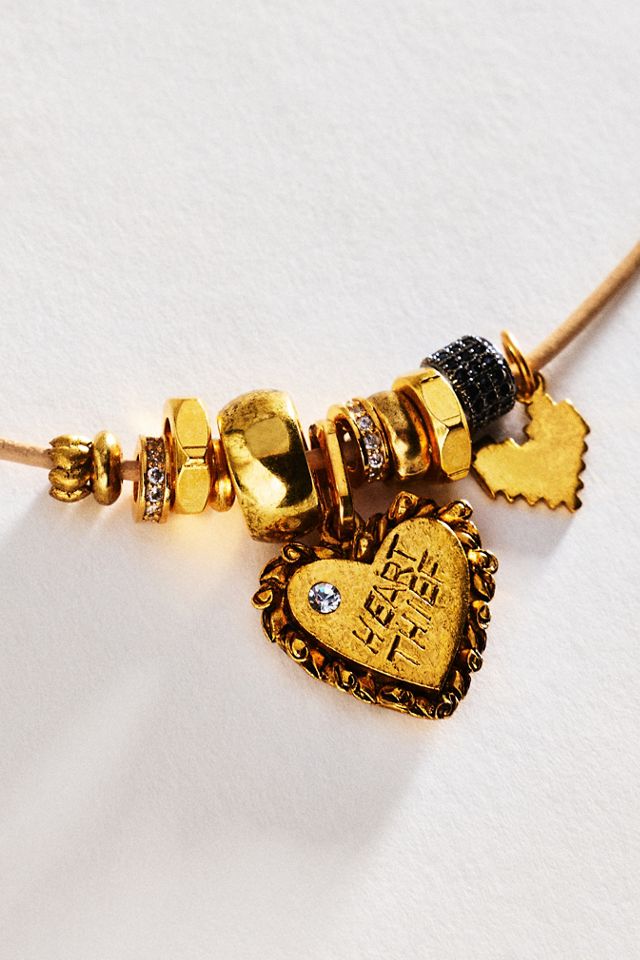 Elizabeth Cole Heart Thief Charm Necklace #1
