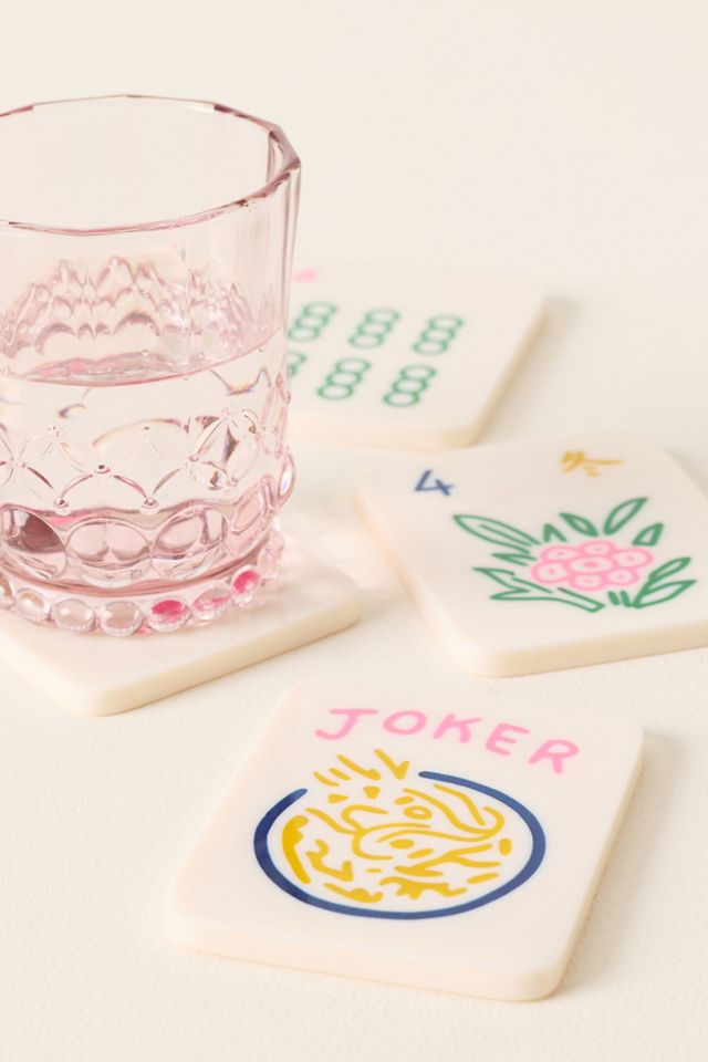 Solar Eclipse Resin Coasters, Set of 4 | AnthroHome