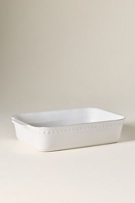 Costa Nova Medium Pearl Stoneware Rectangular Baker