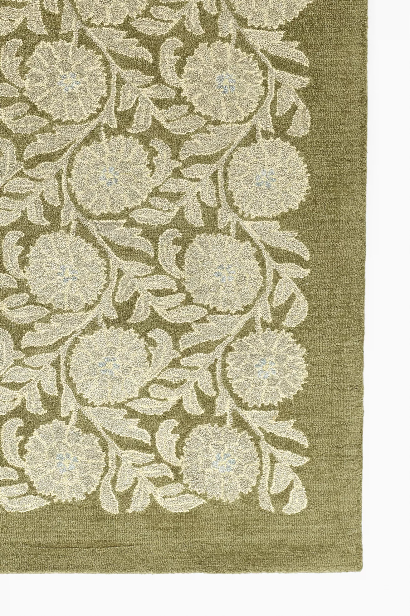 Oxford Floral Tufted Wool Rug - thumbnail 4