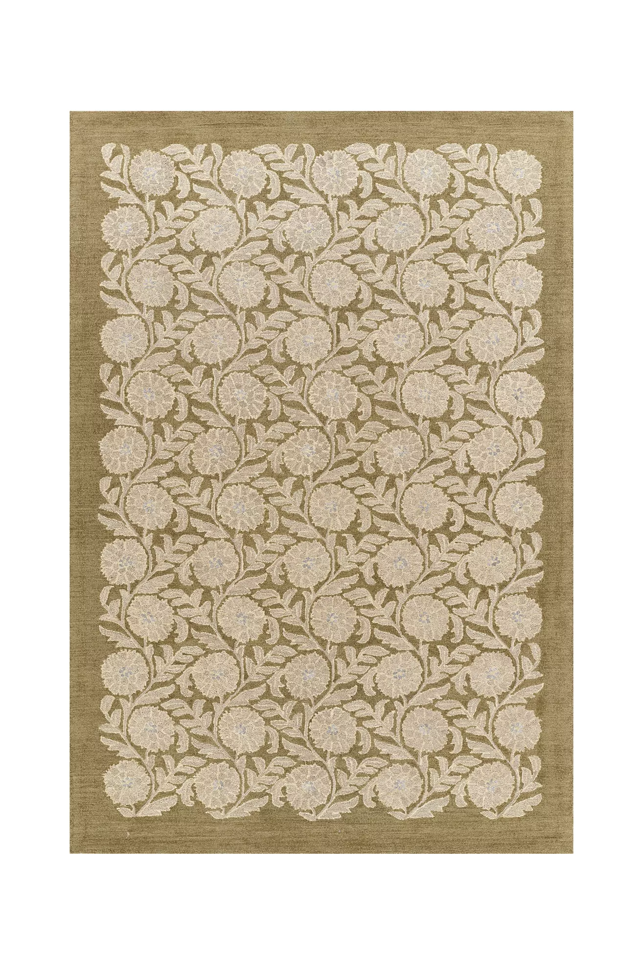 Oxford Floral Tufted Wool Rug - thumbnail 3