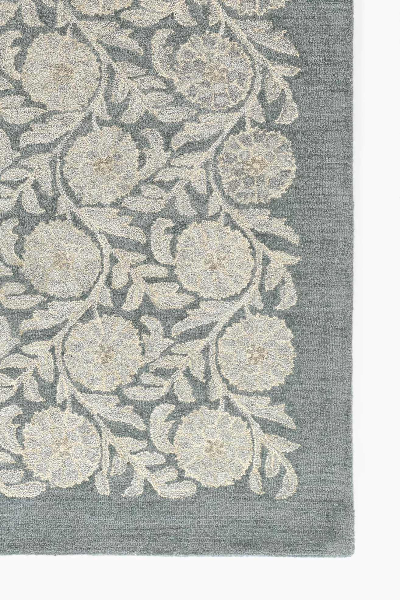 Oxford Floral Tufted Wool Rug - thumbnail 6
